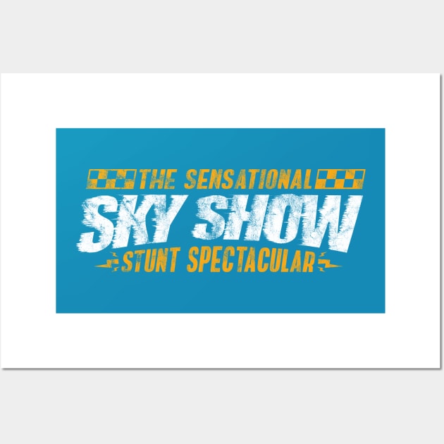 2021 - The Sensational Sky Show (Blue - Worn) Wall Art by jepegdesign